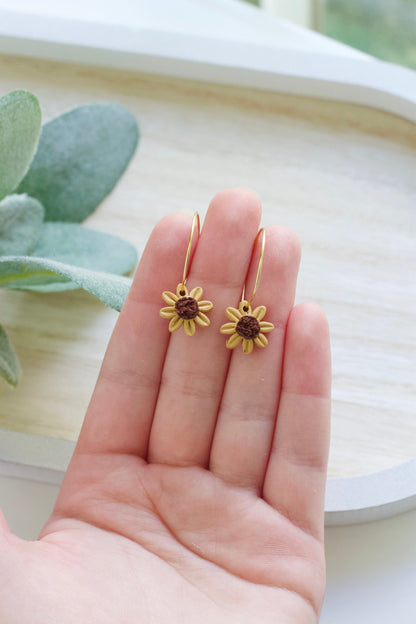 Sunflower Studs and Hoops