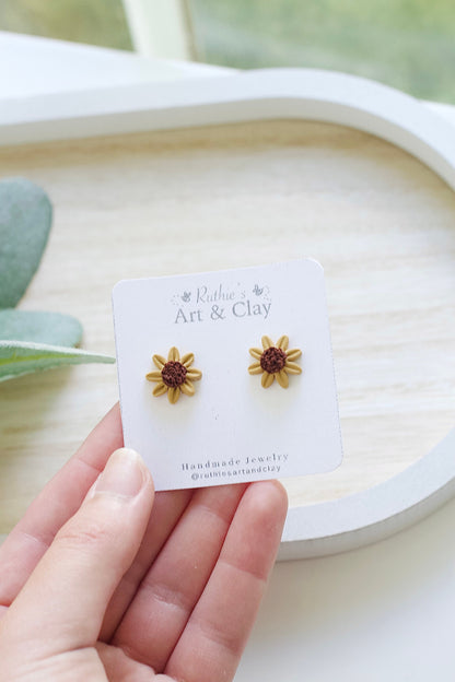 Sunflower Studs and Hoops