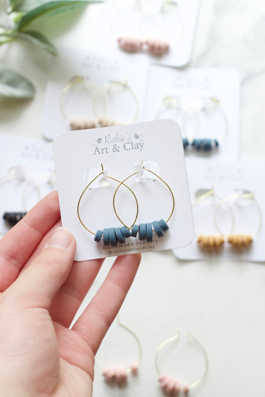 Beaded Hoop Earrings