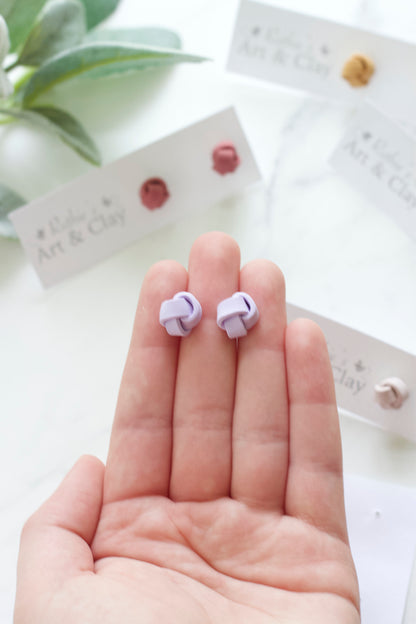 Mini Ribbon Knot Studs