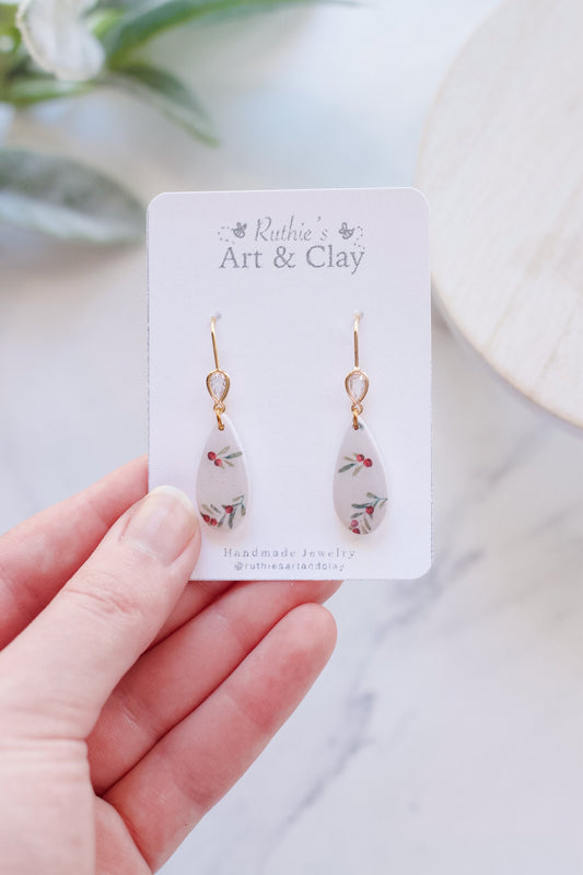 Holly and Berries Dangles
