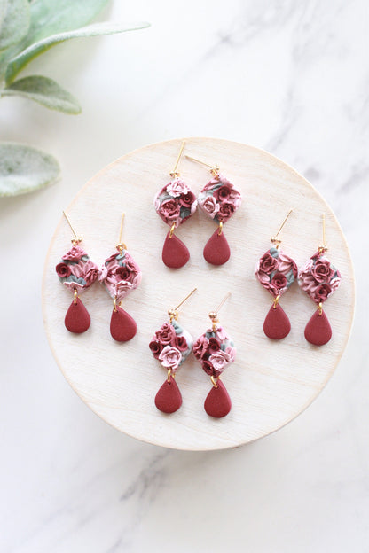 Valentines Floral Dangles