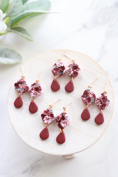 Valentines Floral Dangles