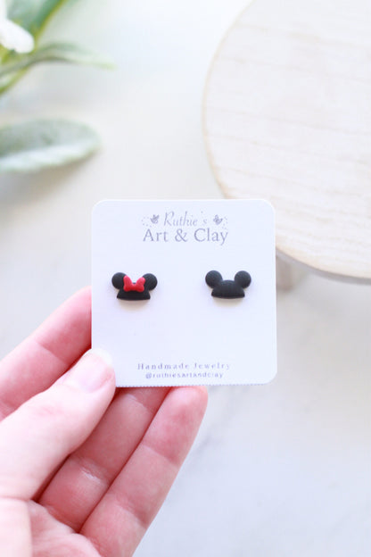Mickey and Minnie Hat Studs