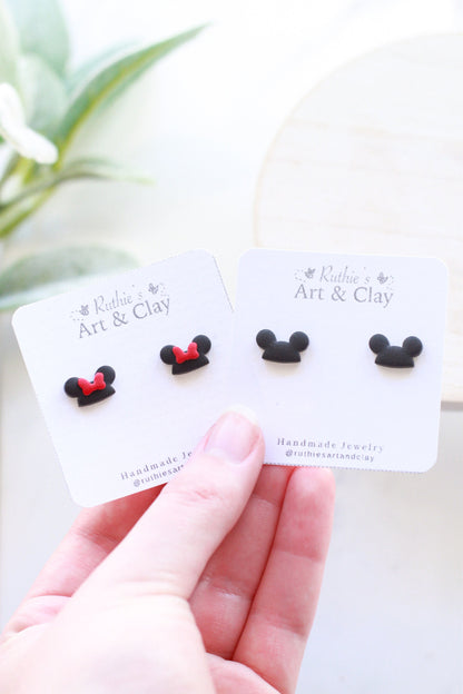 Mickey and Minnie Hat Studs